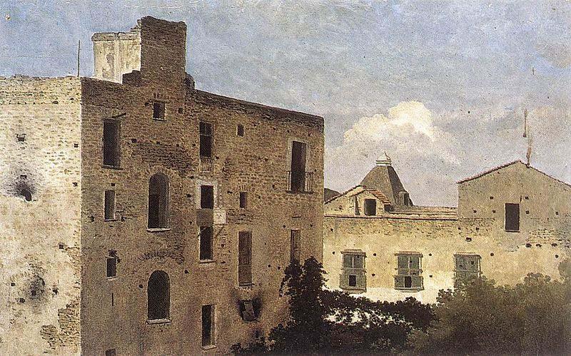 JONES, Thomas Houses in Naples oil painting image
